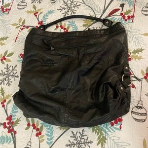Black Bueno leather purse, large